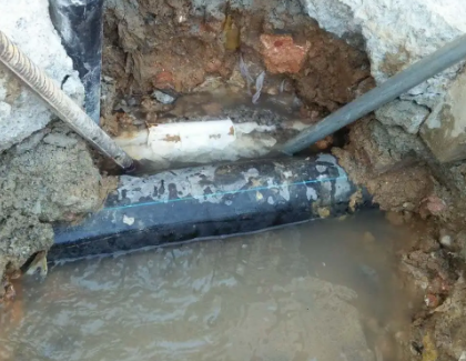 赤坎测漏水之水管漏水